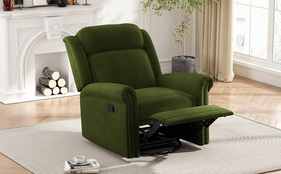 360° Swivel Recliner Manual Rocking Recliner Chair