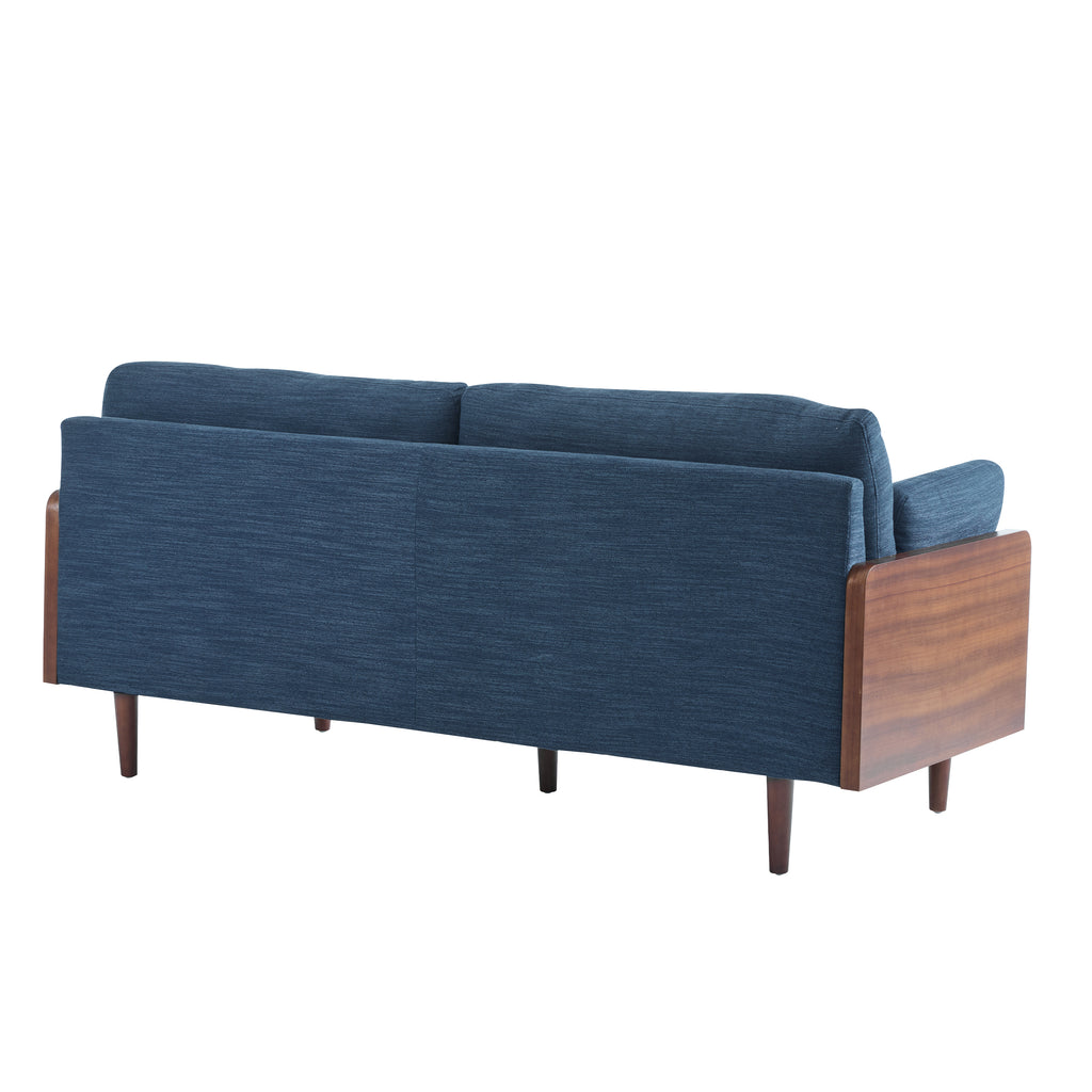 Mid-Century Modern Navy Sofa