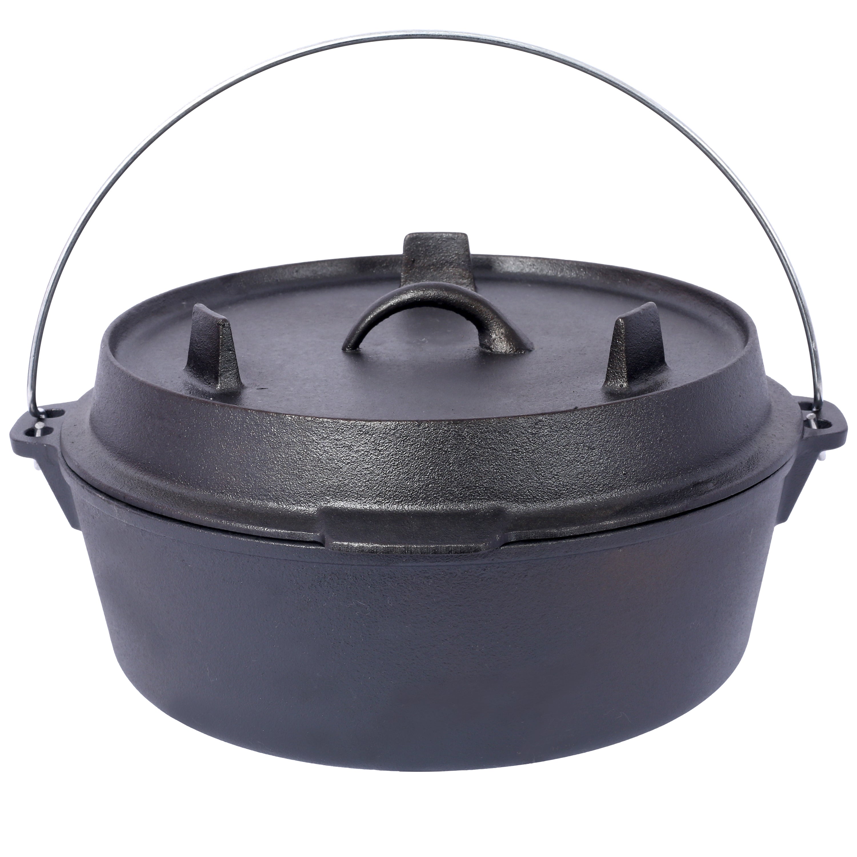 Pre-Seasoned Cast Iron Dutch Oven with Skillet Lid, 6 Quart