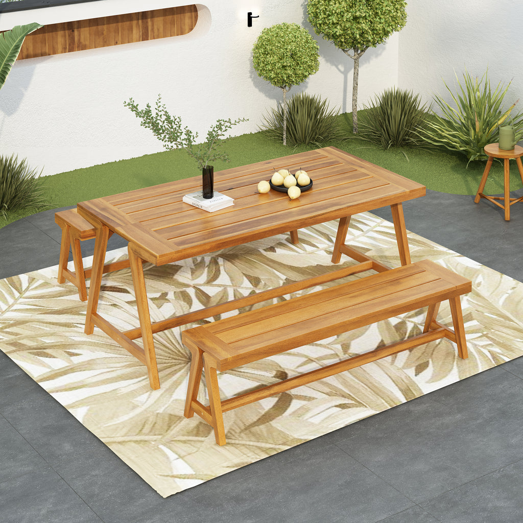 Outdoor 3-Piece Picnic Table Set