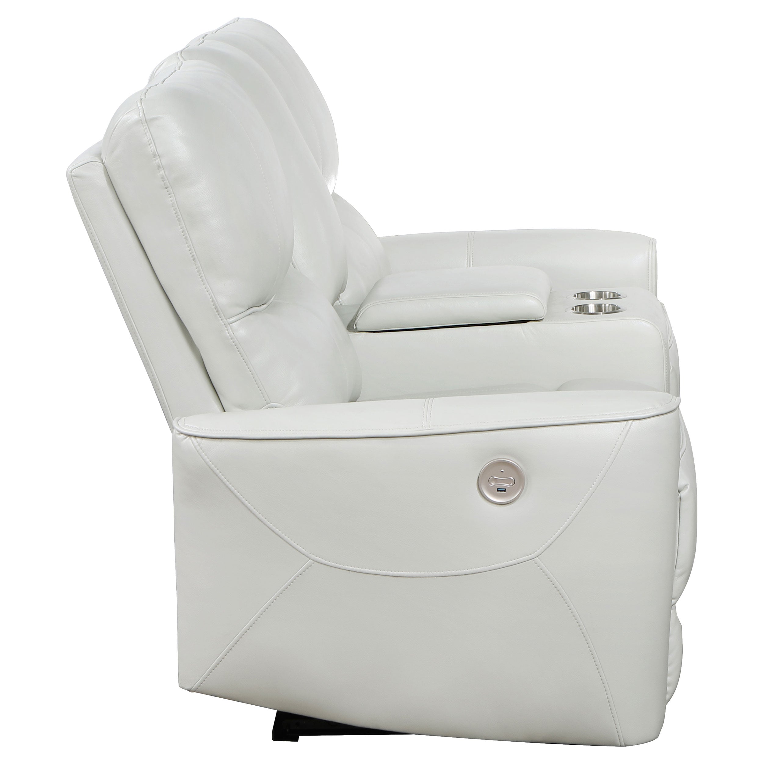 Denson Dove Power Reclining Loveseat