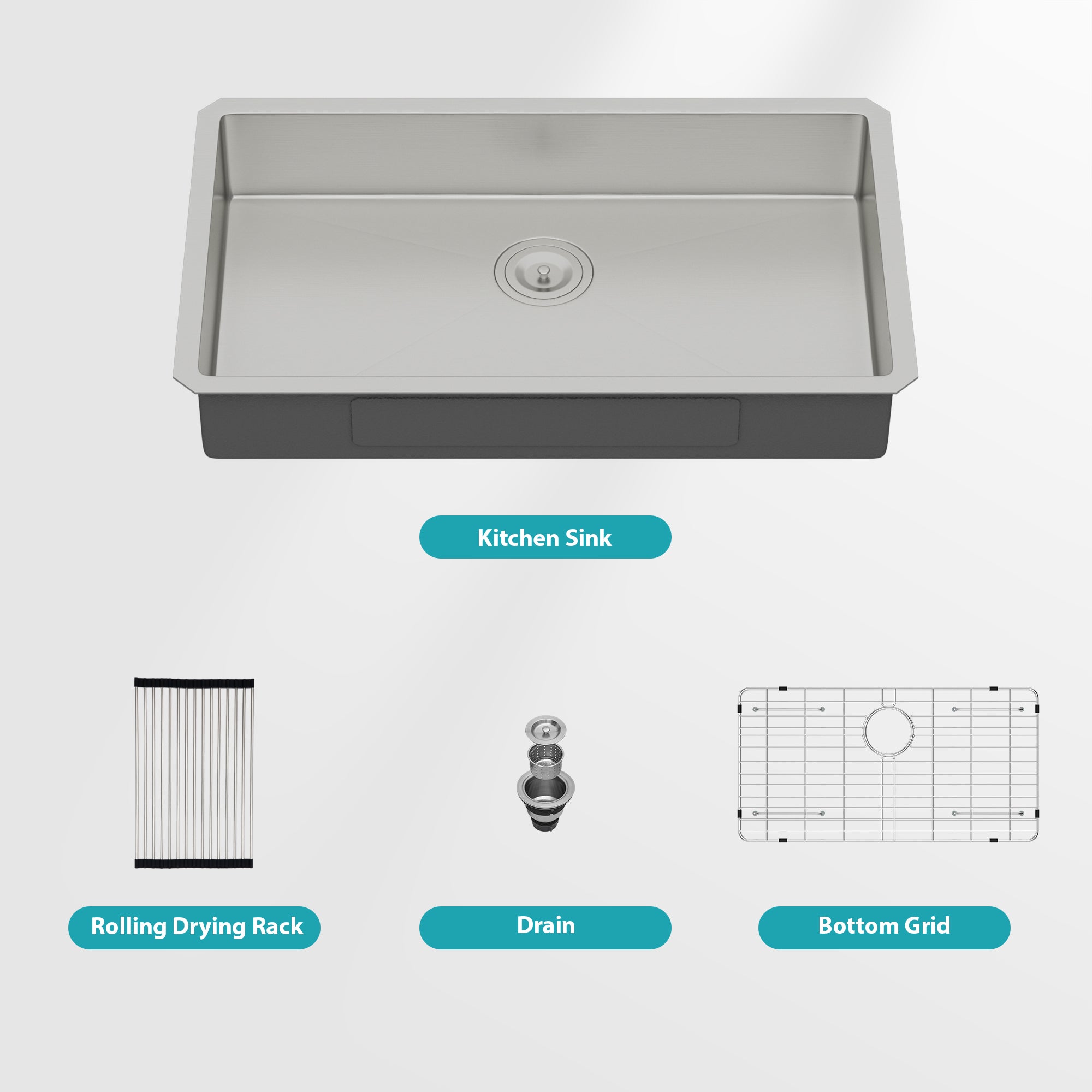27 Inch ADA-Compliant Undermount Kitchen Sink