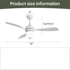 52-Inch Ceiling Fan With Remote Control