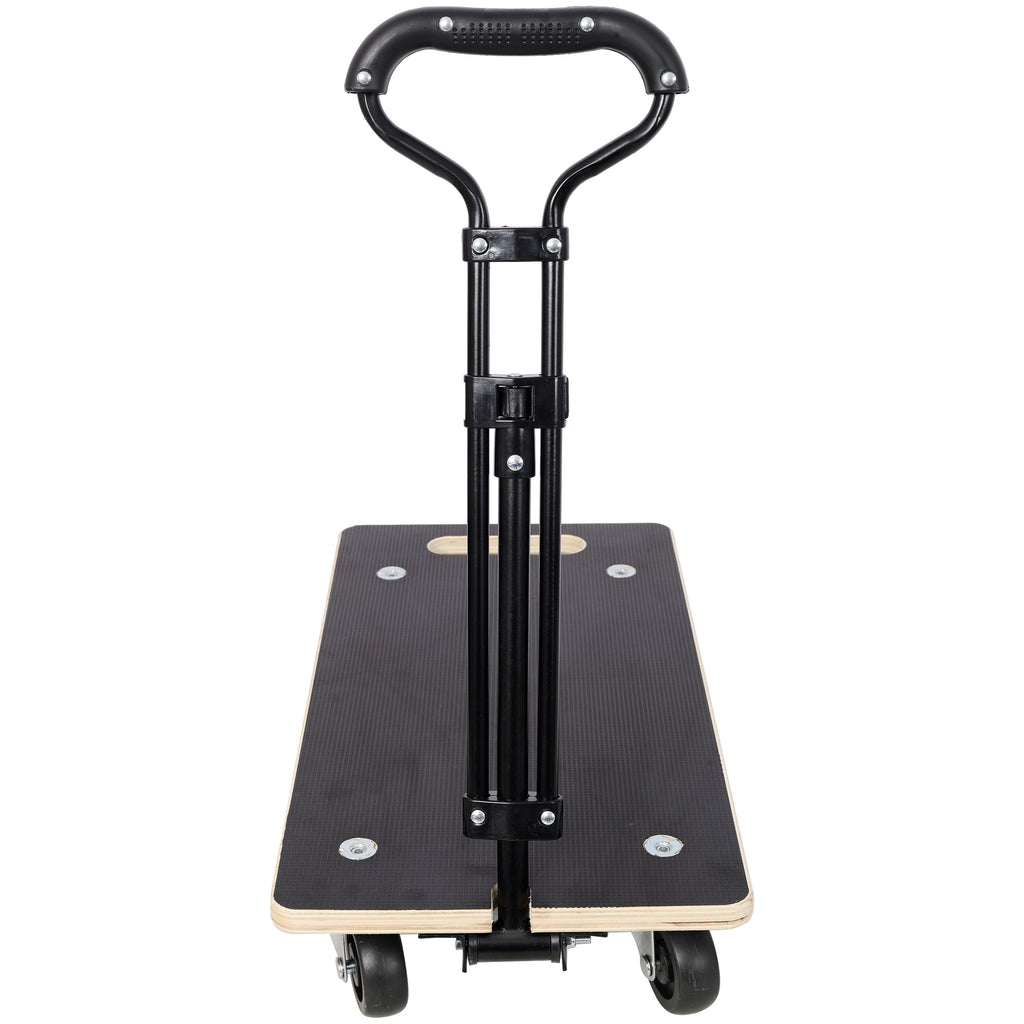 Heavy Duty Wooden Rectangle Moving Dolly with Ergonomic Handle