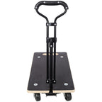 Heavy Duty Wooden Rectangle Moving Dolly with Ergonomic Handle