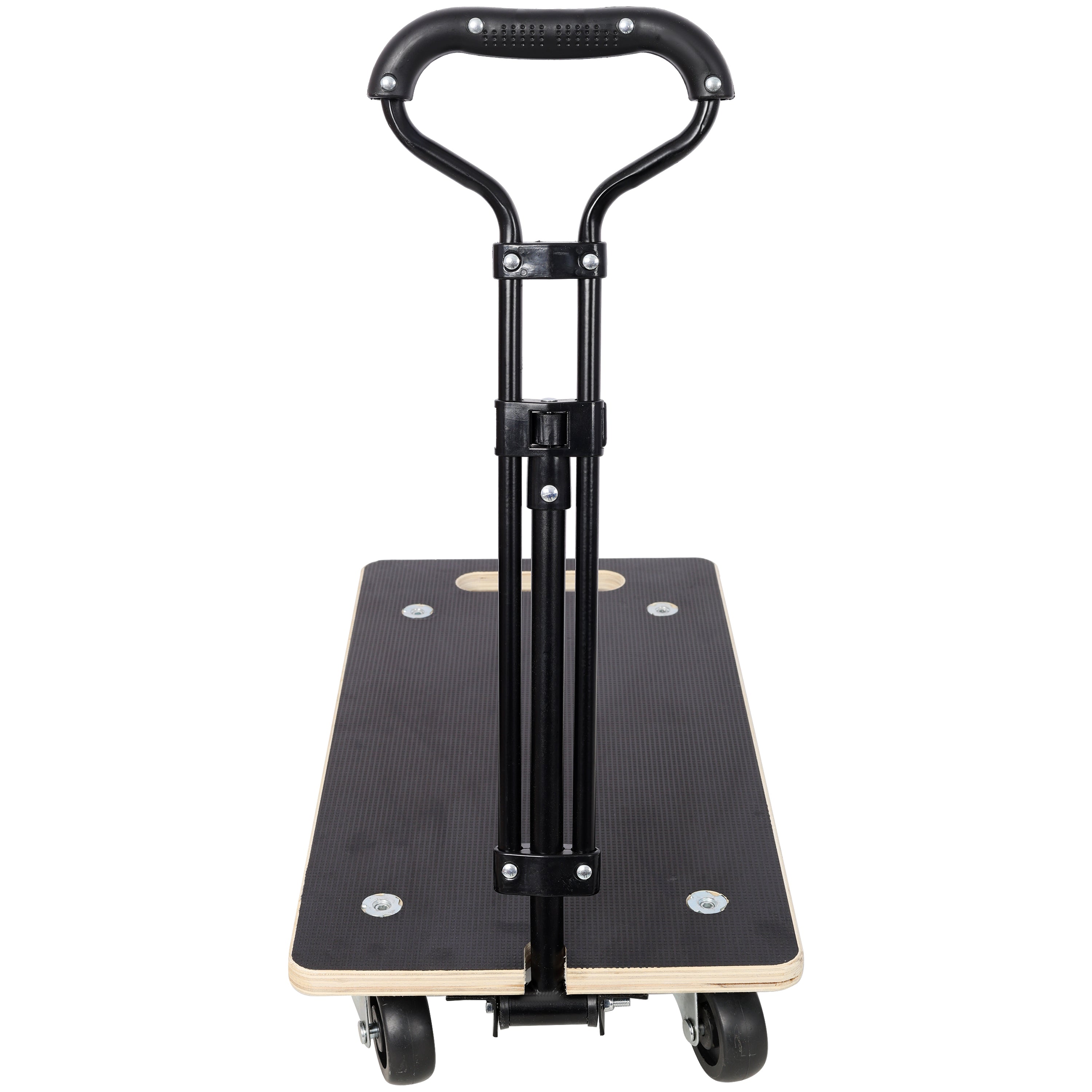 Heavy Duty Wooden Rectangle Moving Dolly with Ergonomic Handle