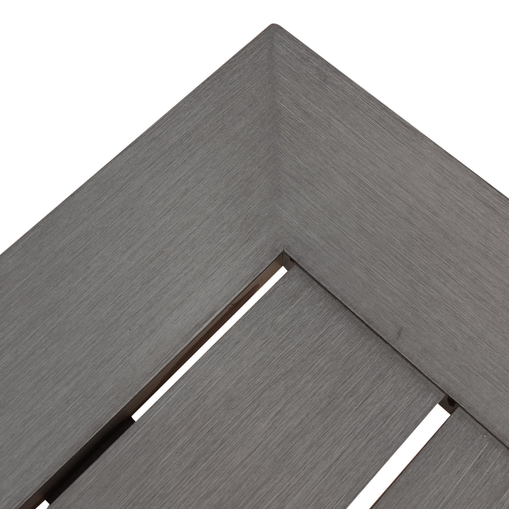 Modern Outdoor Aluminum Dining Bench