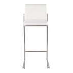 30" Contemporary High Back Barstool Set of Three