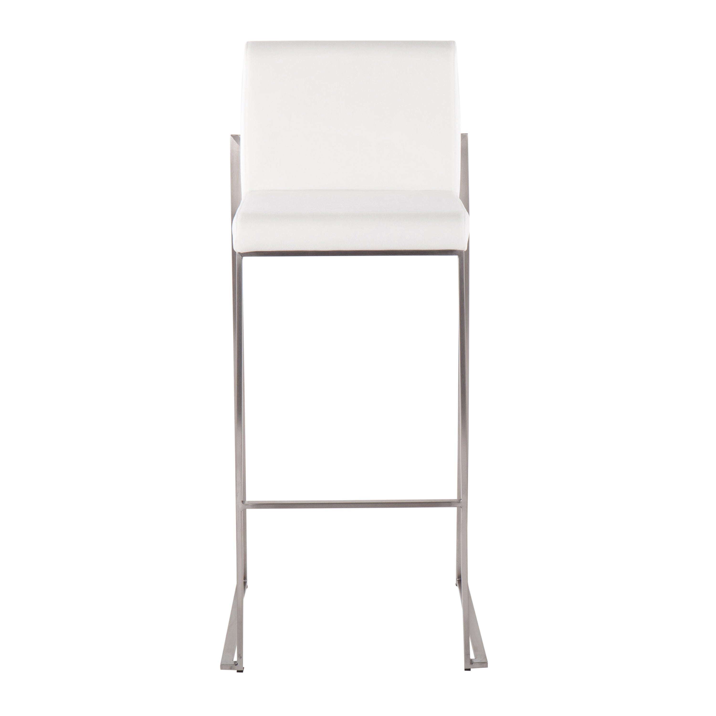 30" Contemporary High Back Barstool Set of Three