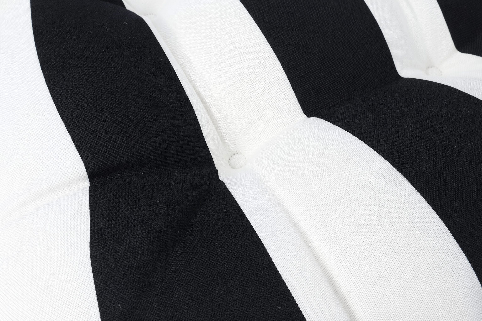 Outdoor Chair Cushions Set of 2 – Black and White Striped
