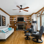 45 Inch Matte Ceiling Fan with LED Light