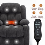 Up to 350 LBS Chenille Power Lift Recliner Chair