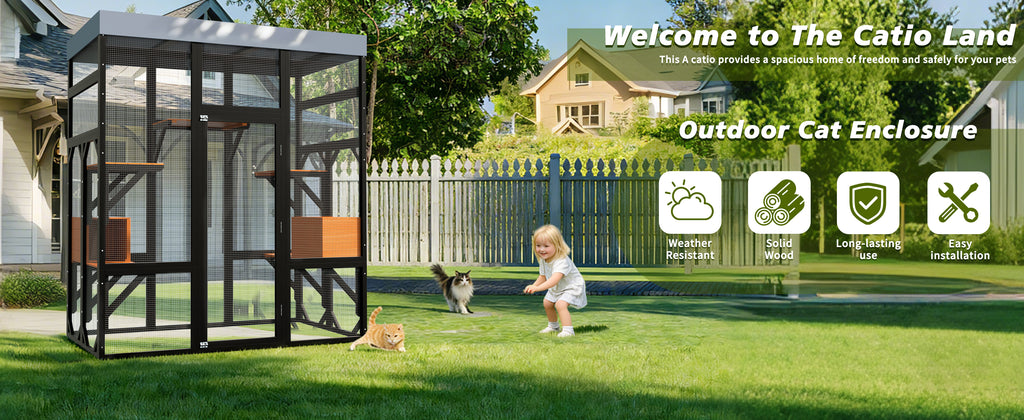 Premium Solid Wood Pet Enclosure