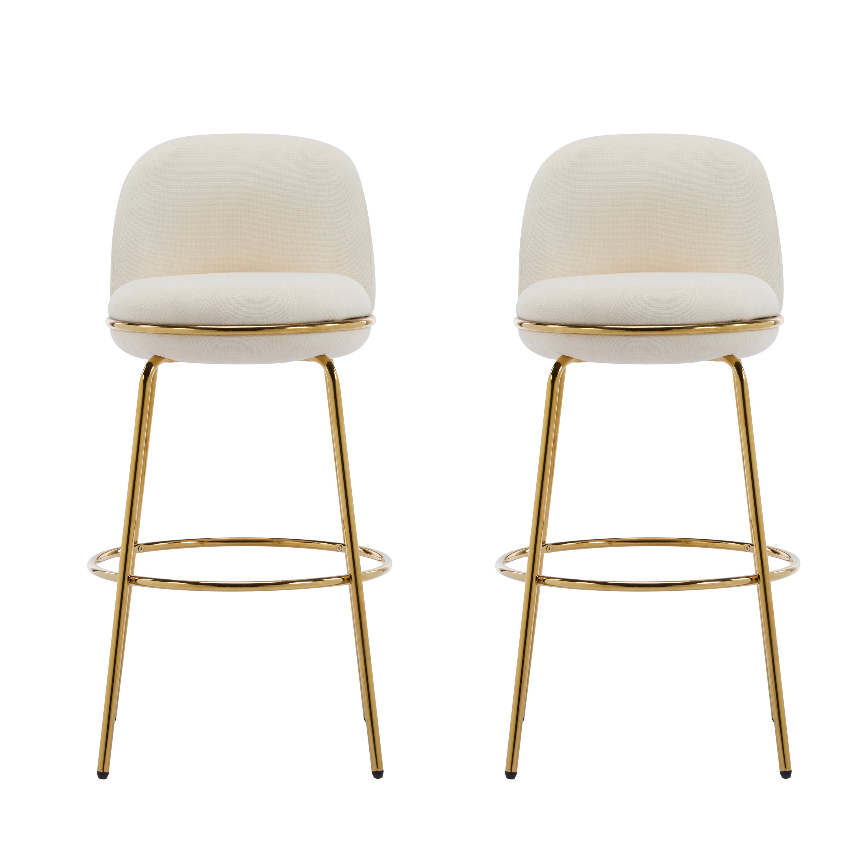 Rio Claro Indoor Metal Upholstered Barstool