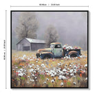 Farmhouse Old Truck Canvas Wall Art