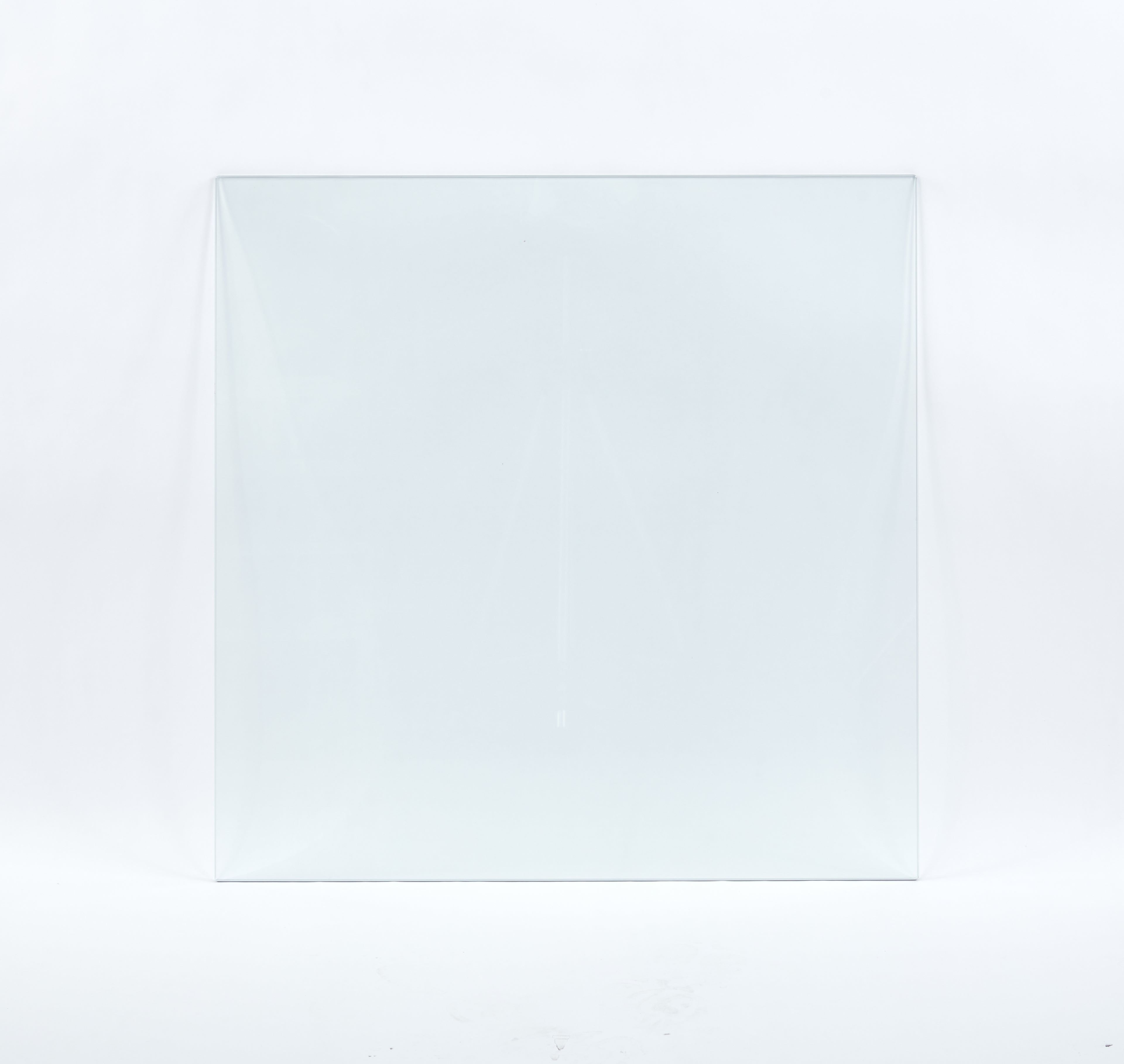 Tempered Clear Glass Top 80CM Square Dining Table