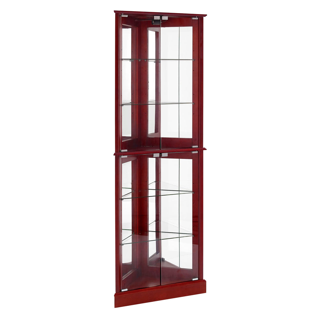 Corner Curio Display Cabinet with Lights