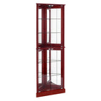 Corner Curio Display Cabinet with Lights