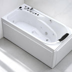 67 in. x 34 in. Acrylic Whirlpool Bathtub with Center Drain