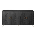 Modern Lacquered 4 Door Wooden Cabinet Sideboard Buffet
