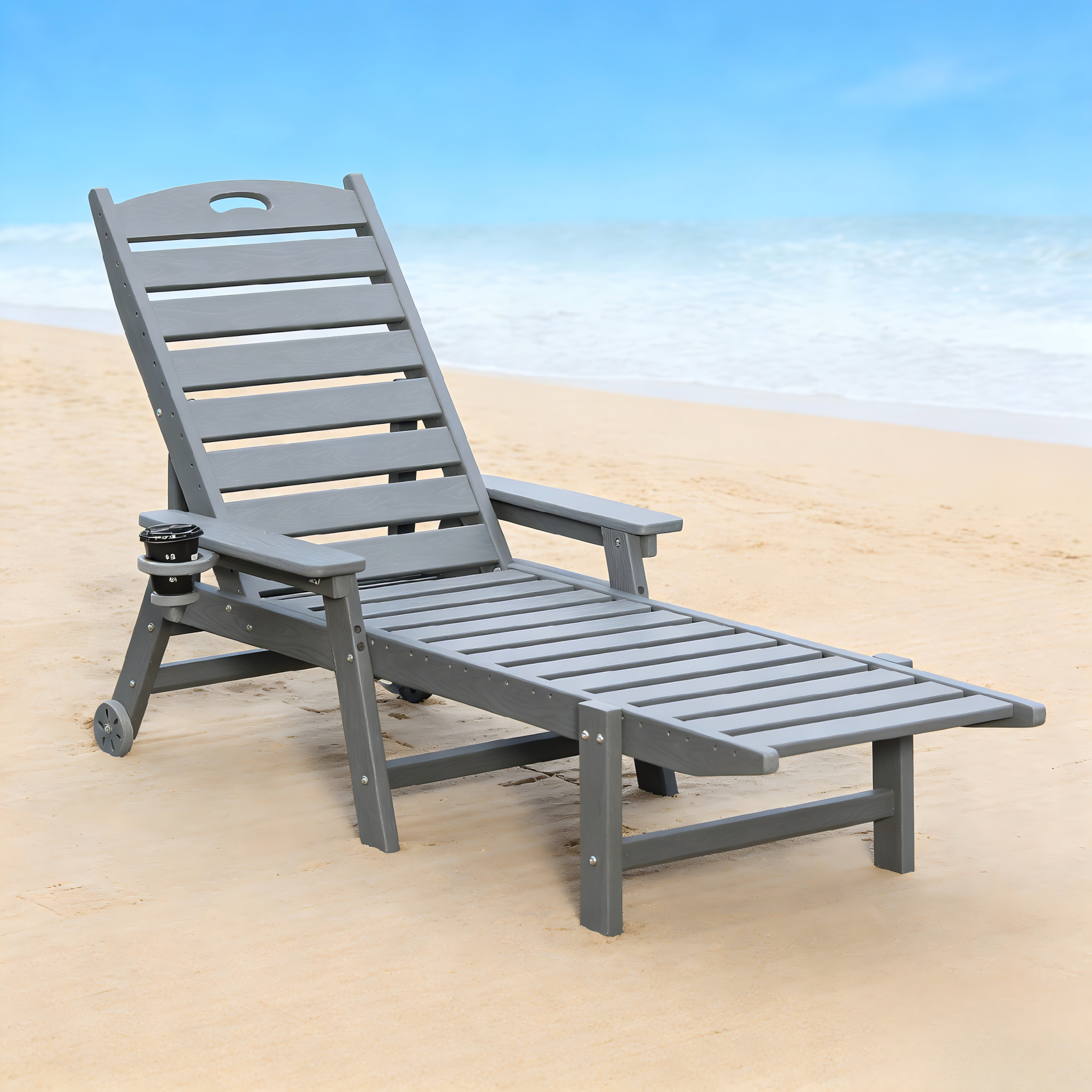 HDPE Chaise Lounge Chair Outdoor