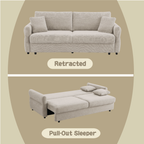 Haran Fabric Pull-out Sleeper with Storage