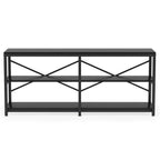 70.9" Extra Long Console Table with Storage Shelves