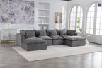 129.8" Cloud Couch Oversized Modular Sectional Sofa