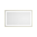 40 x 24 Inch LED Bathroom Mirror with Front and Backlight