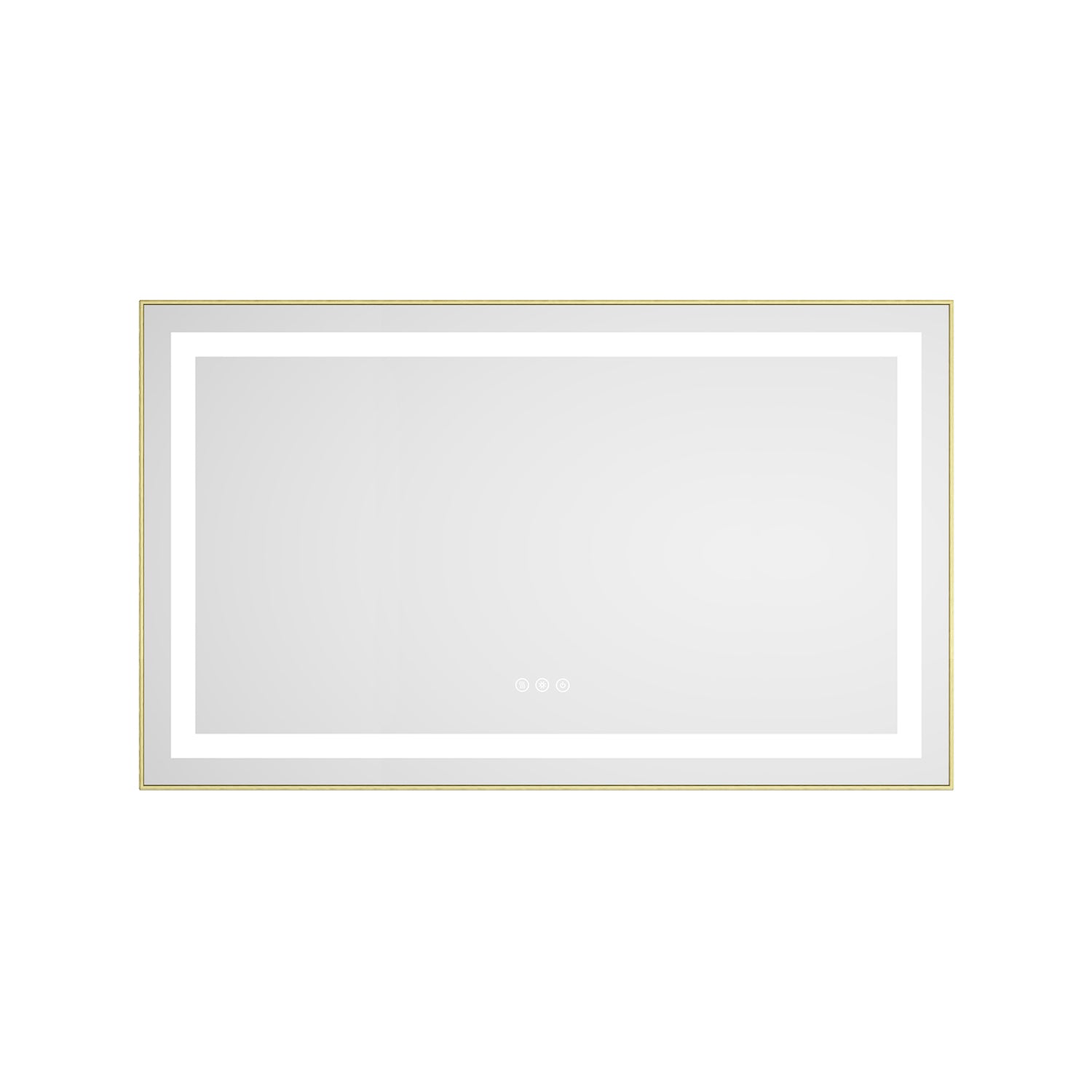 40 x 24 Inch LED Bathroom Mirror with Front and Backlight