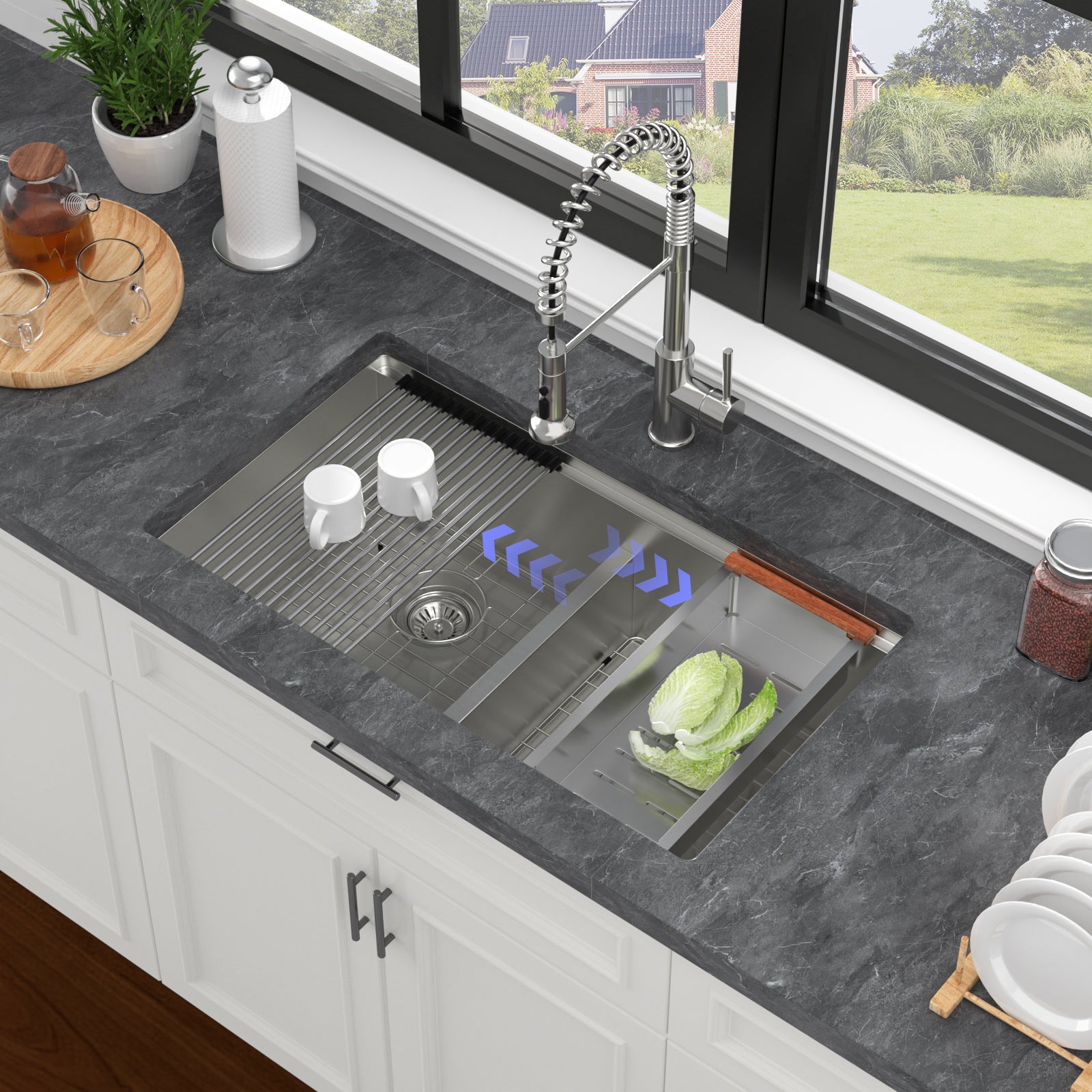 Double Bowl (50/50) Undermount Kitchen Sink
