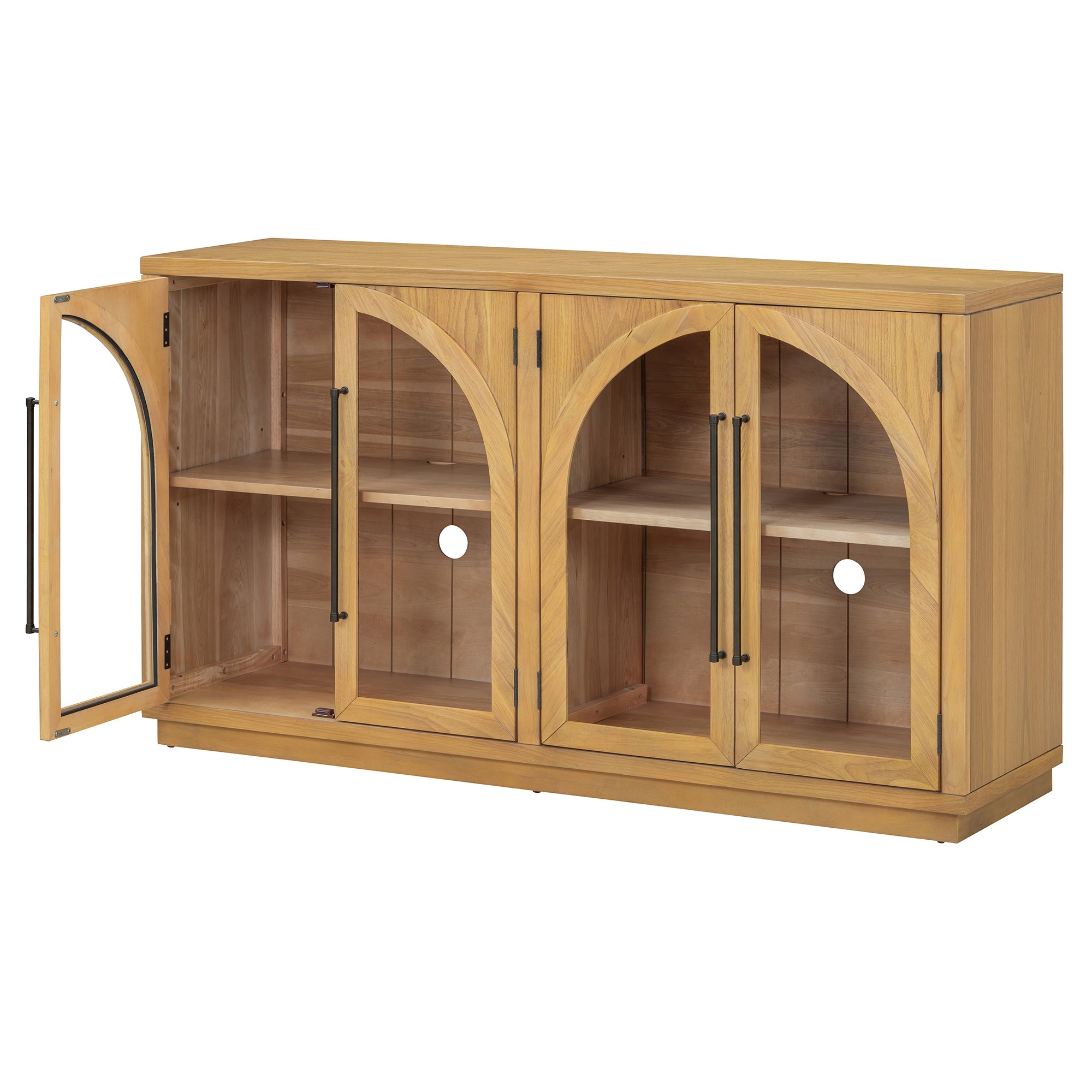 TREXM 4-Door Large Storage Sideboard Buffet Cabinet
