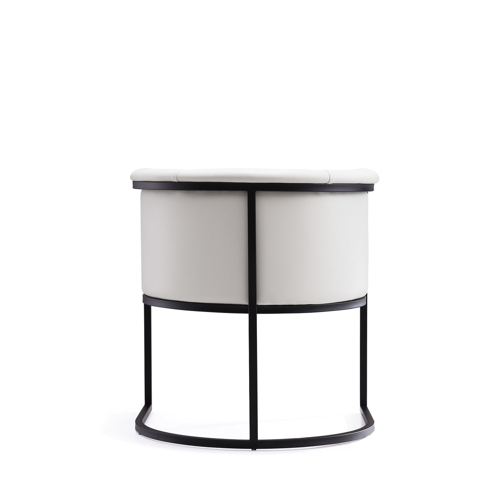 Cosmopolitan Metal Vegan Leather Dining Chair