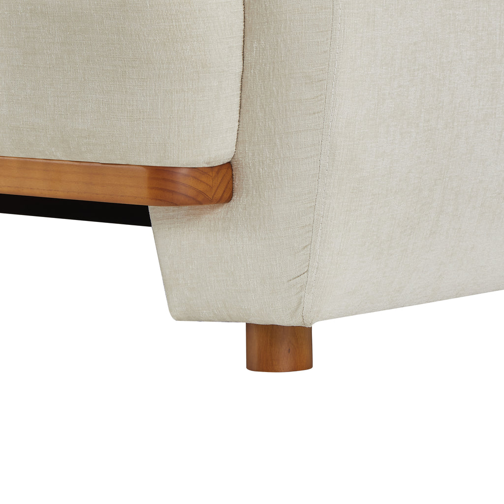 Flow 79 in. Modern Upholstered Chenille Sofa
