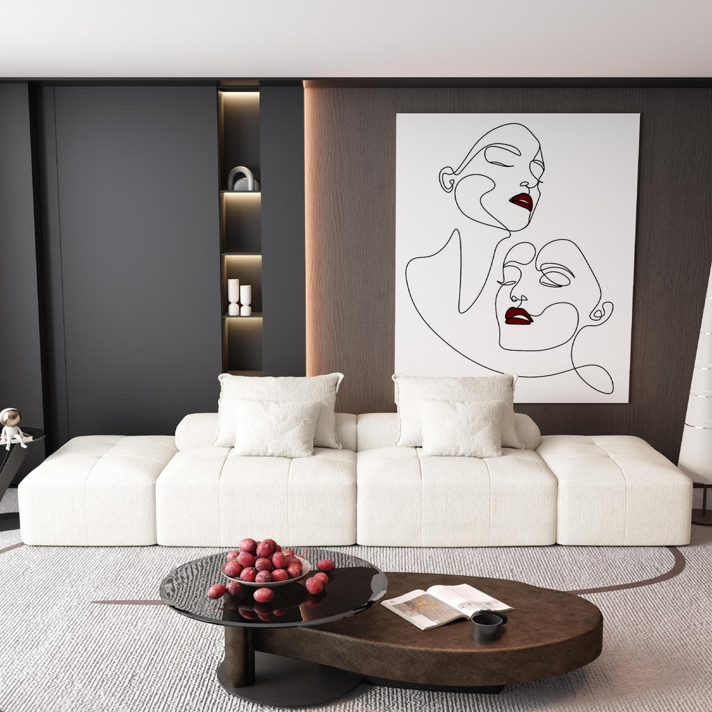 Modern Oversized Modular Sectional Sofa