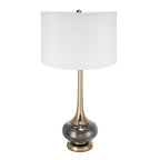 D15x29" Table Lamp with Glass Drum
