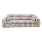 Woven Chenille Striped Compression Sofa