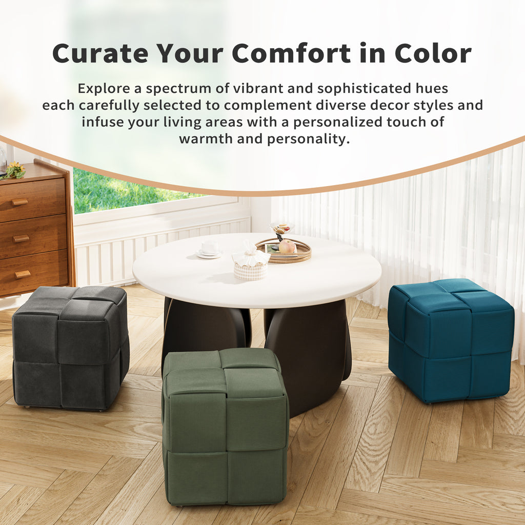 Soft and Comfortable Square Ottoman Foot Rest
