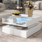 Vibe Haus Lift-Top Coffee Table with 2 Drawers