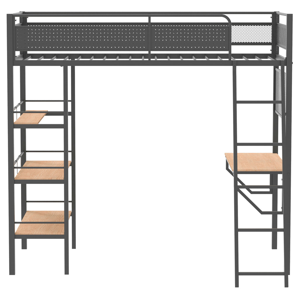 William Matte Twin Loft Bed