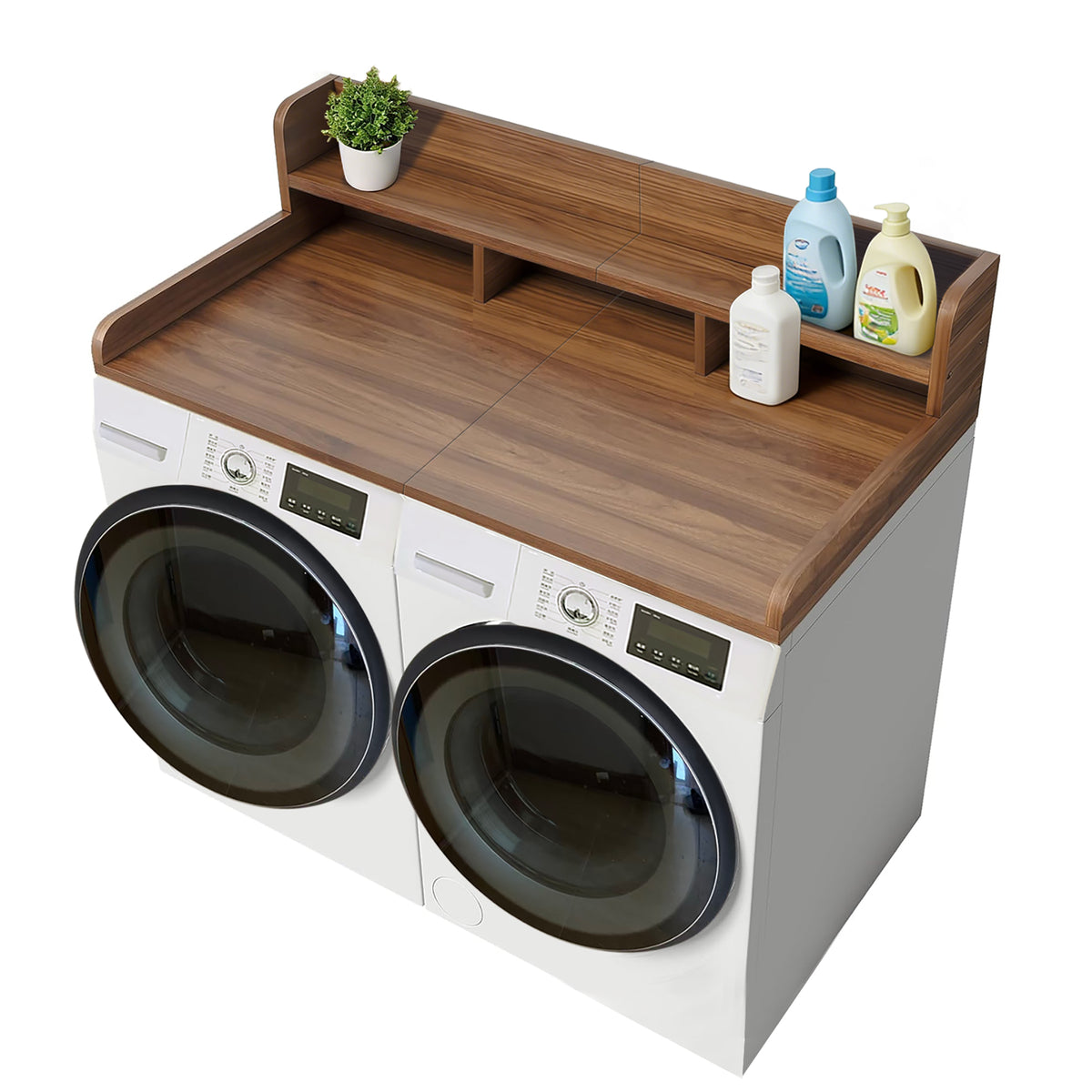 Washer Dryer Countertop with Non-slip Pads - Walnut