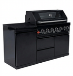 Black 6-Burner Deluxe Stainless Steel Propane Gas Outdoor Kitchen Grill