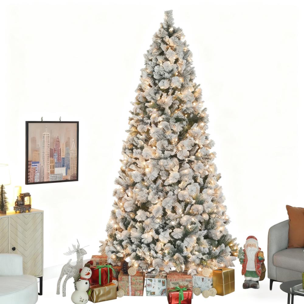 9 Ft Artificial Christmas Tree With 750 Clear Lights