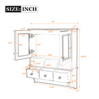 4-In-1 Bathroom Mirror Cabinet