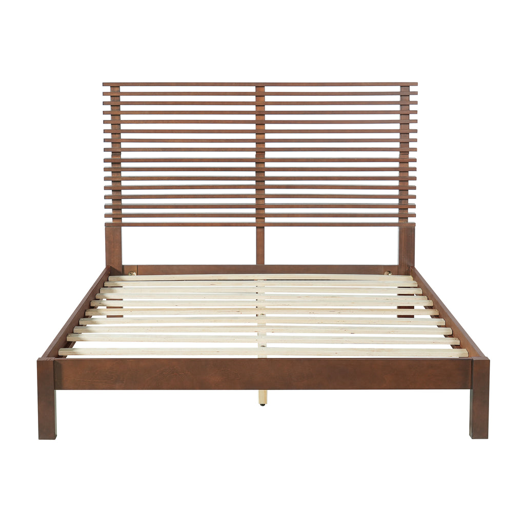 Premium Solid Wood Queen Size Platform Bed Frame