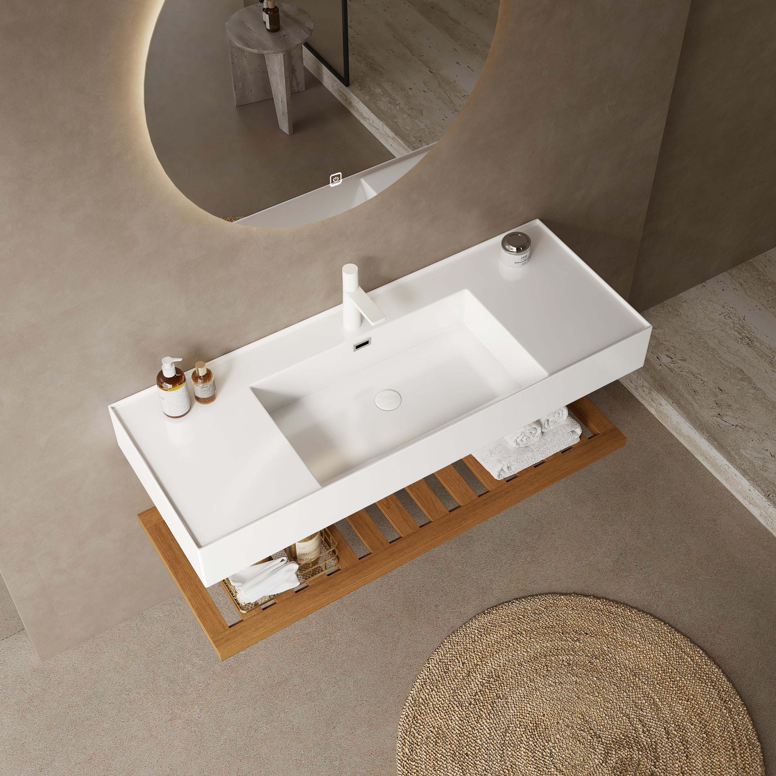 Lede 48" Bathroom Vanity with Vessel Sink