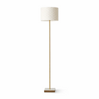 Minimalist Floor Lamp with Neutral Shade
