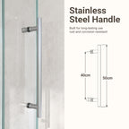 56"-60"W*72" H Frameless Single Sliding Shower Door