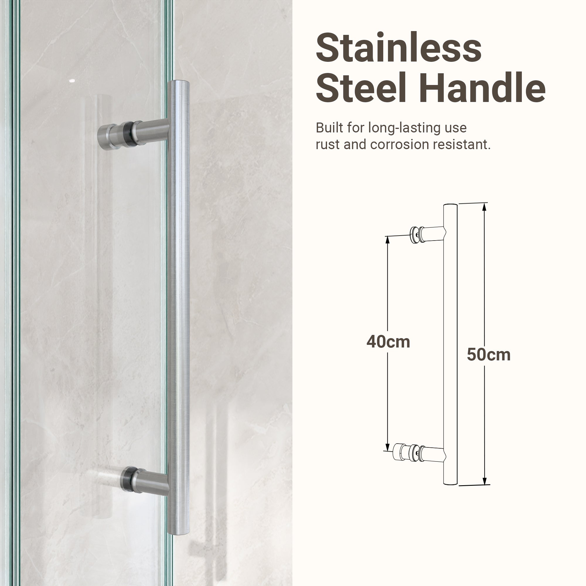 56"-60"W*72" H Frameless Single Sliding Shower Door