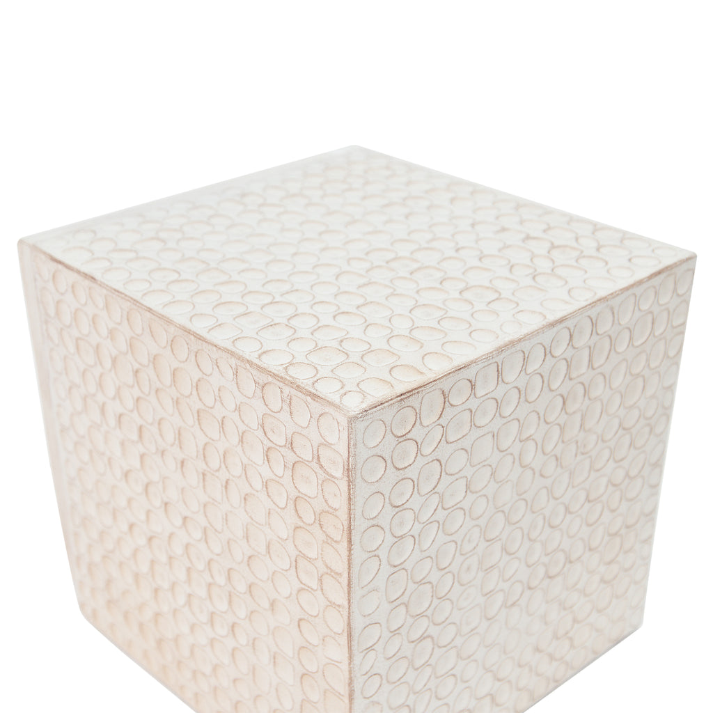 MGO Cube Side Table, 15-Inch, Antique Brown